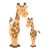 Two Giraffes Color PNG
