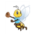 Baseball Bee Color PDF