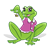 Green Frog Color PNG