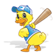 Baseball Duck with bat