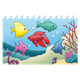 Ocean Scene with fish and coral reef
