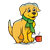 Winter Puppy Color PNG