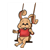 Swinging Bunny Color PDF