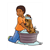 Boy Washing Dog Color PDF