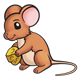 Mouse with Cheese 