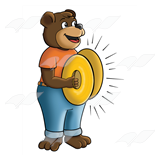 Bear Playing Cymbals
