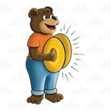 Bear Playing Cymbals