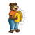 Bear Playing Cymbals Color PDF