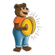 Bear Playing Cymbals 