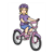 Girl on Bike Color PDF
