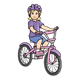 Girl on Bike 