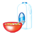 Cereal and Milk Color PNG