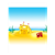 Sand Castle on Beach Color PDF