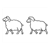 Walking Sheep Line PDF