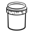 Yellow Paint Jar Line PNG