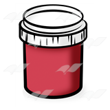 Red Paint Jar