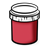 Red Paint Jar Color PNG