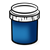 Blue Paint Jar Color PNG