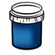 Blue Paint Jar 