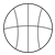 Basketball 5 Line PNG