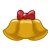 Gold Christmas Bells Color PNG
