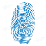 Blue Fingerprint