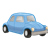 Small Blue Car Color PNG
