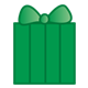 Small Green Present with a green bow