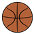 Brown Basketball Color PNG