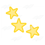Three Yellow Stars