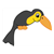 Black Toucan Color PDF