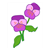 Two Purple Pansies Color PDF