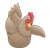 Hen Looking Down Color PNG