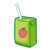 Apple Juice Box Color PNG