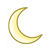 Yellow Crescent Moon Color PDF