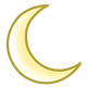 Yellow Crescent Moon 
