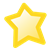 Yellow Star Color PNG