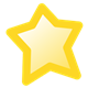 Yellow Star with a yellow outline