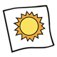 Drawing of a sun 