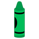 Green Crayon standing up