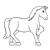 Draft Horse Line PNG
