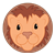 Lion Head Color PNG