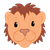 Lion Head Color PNG