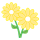 Two Yellow Flowers 