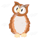Owl with Curved Beak