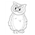 Owl with Curved Beak Line PDF