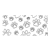 Paw Print Background Line PNG