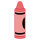 Red Crayon standing up