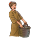 Boy Holding Basket 
