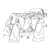 Friends Carrying Man Line PNG